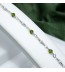 Ronde Olivine bracelet artisanal en Argent 925